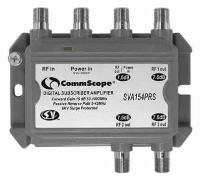 New Commscope SVA154PRS 4 Port Digital Subscriber Amplifier  - Image 1 of 2