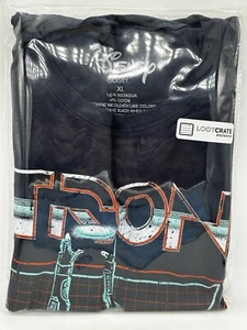 Camiseta Tron Lootcrate Disney XL (damas) 100% algodón para mujer camiseta azul marino - Imagen 1 de 9