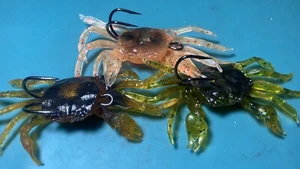 3er Pack Crawlin' Crab 3 inch 30g/1oz Walking Legs Soft Angelköder Angelfertig - Bild 1 von 12