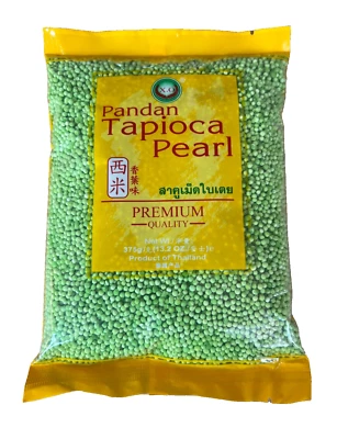 X.O Tapioka Perlen Pandan Tapioca Pearl Bubble Tee Tapiokastärke perlen 375g - Bild 1 von 2