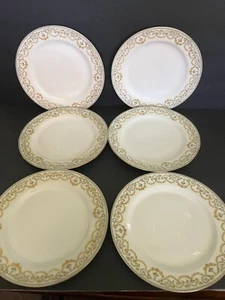 Antiguo Elite Works porcelana Limoges Francia lote 6 platos de almuerzo - Imagen 1 de 5