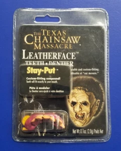 The Texas Chainsaw Massacre Leatherface Teeth NOS Licensed New Line Halloween - Picture 1 of 15
