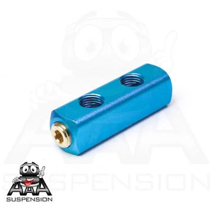 2 way alloy manifold junction box for air compressor and tank fittings 1/4" BSP - Picture 1 of 7