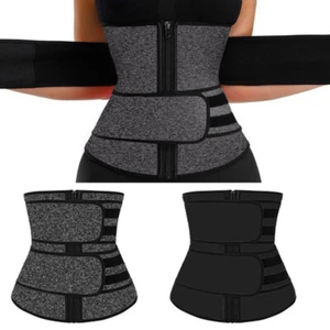 Waist Trainer Women Corset Sauna Sweat Weight Loss Body Slimmer Shaper Yoga Belt - Picture 1 of 22