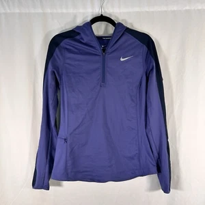 Nike Hoodie Jacket Women's Medium Purple 1/4 Zip Pullover Pockets Long Sleeve - Bild 1 von 12