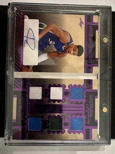 2023 Giannis Antetokounmpo Leaf Souvenir Signatures Book #SBS-GA1 10/10 Game Use - Picture 1 of 2