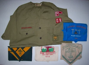 Vintage Pfadfinder Halstuch Bandana Paket, + Shirt - Bild 1 von 24
