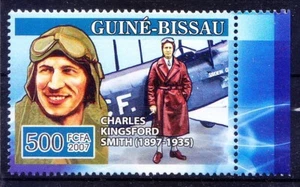 Guinea Bissau 2007 MNH, Charles Kingsfford Smith, aviador australiano - Imagen 1 de 1