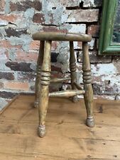  Antique Rustic Stool / Plant Stand