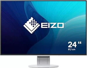 EIZO EV2456-WT 24.1 Zoll IPS Monitor Weiß/Vergelb HDMI DVI DP – Gebraucht - Bild 1 von 5