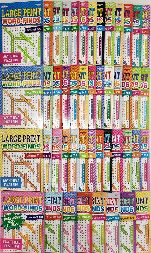 Large Print Word-Finds Puzzle Books Kappa Games,Search,Hunt~ Pick up to 50 Vols Foto 1 de 4