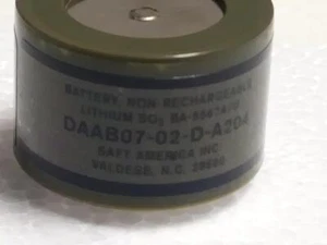 New SAFT BA-5567A/U LiSO2 Lithium 3V Battery 1Ah 25.9mm DAAB07-02-D-A204 - Picture 1 of 8