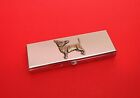 Chihuahua Pewter Motif Seven Day Pill Box W/Mirror Mothers Day Gift NEW