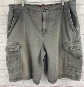 Herren Union Bay Cargoshorts Chino flach vorne Stretch Gr. 40 grau distressed - Bild 1 von 10