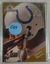 1994 TW Ted Williams JOHNNY UNITAS Baltimore Colts Etched in Stone Insert Set 