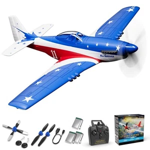 Volantex P51 Miss America WWII Fighter 2.4G RC Airplane 4CH Remote Gyro RTF Toys - Picture 1 of 9
