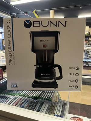 BUNN Classic Speed Brew 10-Cup Coffee Maker, Black - NEW - Image 1 of 3