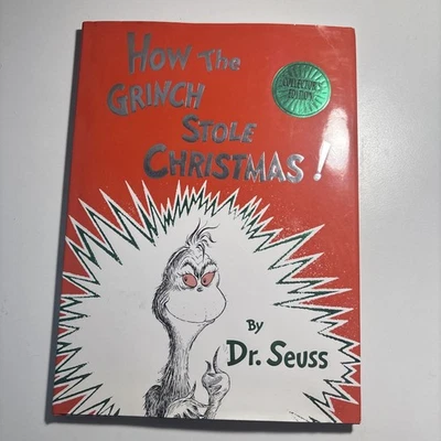 How The Grinch Stole Christmas! Hardcover VINTAGE 1985 Book w/DJ By Dr. Seuss Foto 1 de 4
