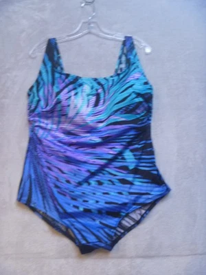 LONGITUDE Swimsuit Womens Size 20 Blue Purple Shimmery Figure-Flattering - Image 1 of 4