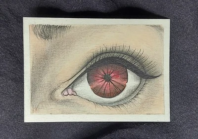 ACEO Original Miniatura Hiperrealismo Realismo 2.5 x 3.5 Acuarela sobre Papel, Ojo  Foto 1 de 2