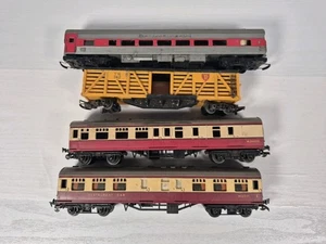 Lote de trabajo 4 vagones Hornby Tri-ang necesitan restauración calibre OO modelo ferrocarril  - Imagen 1 de 18