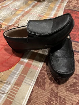Children’s Place Toddler Black Dress Shoes Leather-like Slip On Sz 13 - Image 1 of 4