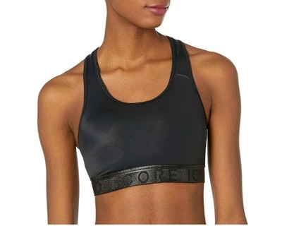 Sutiã esportivo feminino preto Core 10 treino Athleisure leve - Imagem 1 de 4