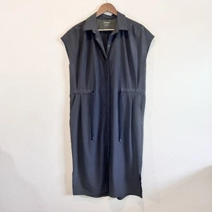 REI Co-op Sun Up Camisa Vestido Midi Negro Vestido de Viaje Activo Para Mujer’s Mediano - Imagen 1 de 15