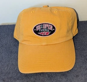 VTG 2004 US Open Tennis Hat Yellow Brand New JP Morgan Chase Twins Enterprise - Picture 1 of 6