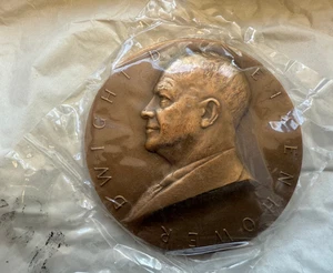 Bronze Dwight Eisenhower 2nd Term Presidential Medal 3" President - Picture 1 of 4