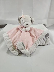Carters Puppy Dog Pink/White Polka Dot Security Blanket Lovey - Picture 1 of 4