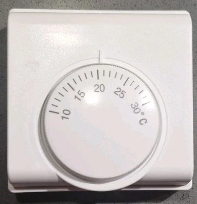  TERMOSTATO AMBIENTE A ROTELLA CALDAIA MECCANICO  CON INTERRUTTORE ON/OFF  - Image 1 of 4