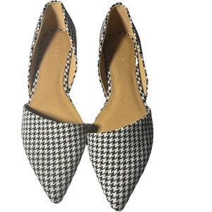 J Crew Damenschuhe Größe 11 kariert spitz zulaufend flache D'Orsay Slipper adrette - Bild 1 von 10