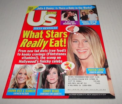US Weekly October 14, 2002 Special Double Issue-What Stars Really Eat #400/401 - Image 1 of 4
