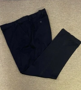 Mens 60x38 KingSize Black Pants Big Tall Stretch Waistband Unhemmed - Picture 1 of 6