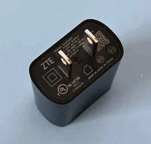 ZTE USB Travel Adapter Charger - Black - 5.0V 1A - STC-A51A-Z - Picture 1 of 2