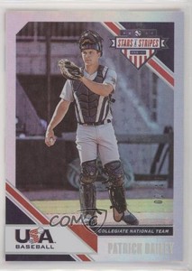2020 Panini USA Baseball Stars & Stripes Longevity Platinum /10 Patrick Bailey