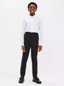 John Lewis Boys Regular Length Skinny Fit Formal/School Trousers Colour:Charcoal - Picture 1 of 5