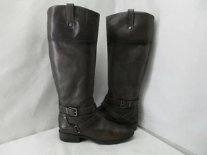 Vince Camuto Pazell braune kniehohe Damen-Reiterstiefel aus Leder mit Reißverschluss Größe 10 M - Bild 1 von 8