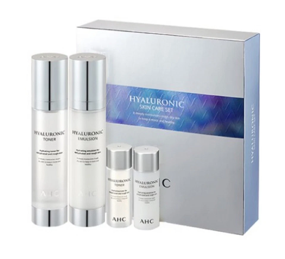 Tónico Hialurónico AHC Cosmetic Corea 100 ml Emulsión 100 ml Juego de 2 piezas muestra gratis  Foto 1 de 4