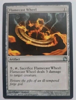 MTG Magic The Gathering Card Flamecast Wheel Artifact Theros  - Image 1 of 2