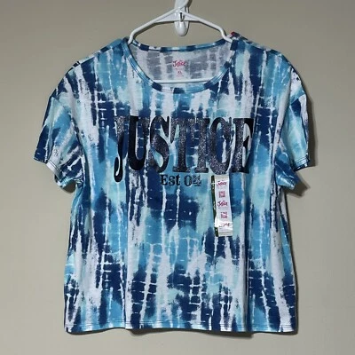 Justice Girls Tie Dye T-Shirt Size XL (16-18). NWT! Short Sleeve Tee. - Image 1 of 4