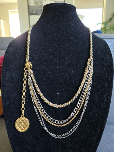 Chanel Cintura o Collana in Metallo Multifilamento