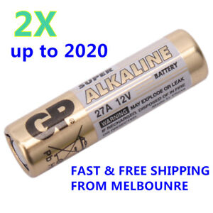 2 x GP 27A Super High Voltage 12V Alkaline Batteries BUY MORE SAVE MORE - Free S