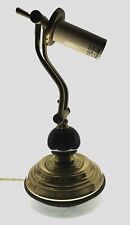 Vintage U.L. Brass Bankers Lamp Forest Green Marble Base Lawyers Desk Lamp 