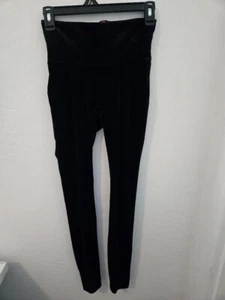 SPANX Velvet Leggings Pull-On Stretch in Rich Black Size S - Picture 1 of 2