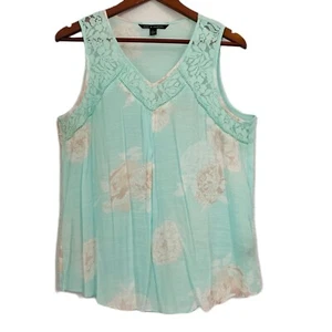 Zac & Rachel Bluse Damen groß türkis Spitze fließend Blumen V-Ausschnitt Küste bequem - Bild 1 von 11