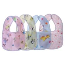 Baby Unisex Cotton Drooler Bibs With Cotton for Eating Cartoon Print