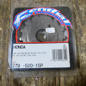 Honda XR400, CRM 250 Renthall Front Drive Sprocket, NOS. 279-520-15R - Picture 1 of 5
