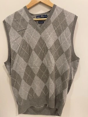 Polo Ralph Lauren Sport свитер мужской хлопок кашемир жилет для гольфа размер L - Изображение 1 из 3